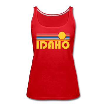 Idaho Women’s Tank Top - Retro Sunrise Women’s Idaho Tank Top - red