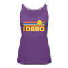 Idaho Women’s Tank Top - Retro Sunrise Women’s Idaho Tank Top - purple
