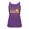 Florida Keys, Florida Women’s Tank Top - Retro Sunrise Women’s Florida Keys Tank Top - purple