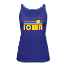 Iowa Women’s Tank Top - Retro Sunrise Women’s Iowa Tank Top - royal blue