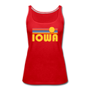 Iowa Women’s Tank Top - Retro Sunrise Women’s Iowa Tank Top - red