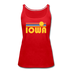 Iowa Women’s Tank Top - Retro Sunrise Women’s Iowa Tank Top - red