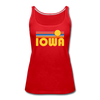 Iowa Women’s Tank Top - Retro Sunrise Women’s Iowa Tank Top - red