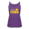 Iowa Women’s Tank Top - Retro Sunrise Women’s Iowa Tank Top - purple