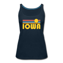 Iowa Women’s Tank Top - Retro Sunrise Women’s Iowa Tank Top - deep navy