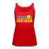 Indiana Women’s Tank Top - Retro Sunrise Women’s Indiana Tank Top - red