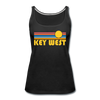 Key West, Florida Women’s Tank Top - Retro Sunrise Women’s Key West Tank Top - black