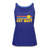 Key West, Florida Women’s Tank Top - Retro Sunrise Women’s Key West Tank Top - royal blue