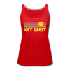 Key West, Florida Women’s Tank Top - Retro Sunrise Women’s Key West Tank Top - red