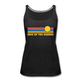 Lake of the Ozarks, Missouri Women’s Tank Top - Retro Sunrise Women’s Lake of the Ozarks Tank Top - black