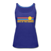 Lake of the Ozarks, Missouri Women’s Tank Top - Retro Sunrise Women’s Lake of the Ozarks Tank Top - royal blue