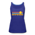 Lake of the Ozarks, Missouri Women’s Tank Top - Retro Sunrise Women’s Lake of the Ozarks Tank Top - royal blue
