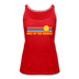 Lake of the Ozarks, Missouri Women’s Tank Top - Retro Sunrise Women’s Lake of the Ozarks Tank Top - red
