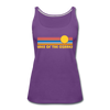 Lake of the Ozarks, Missouri Women’s Tank Top - Retro Sunrise Women’s Lake of the Ozarks Tank Top - purple