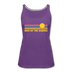 Lake of the Ozarks, Missouri Women’s Tank Top - Retro Sunrise Women’s Lake of the Ozarks Tank Top - purple