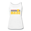 Maine Women’s Tank Top - Retro Sunrise Women’s Maine Tank Top - white