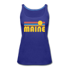 Maine Women’s Tank Top - Retro Sunrise Women’s Maine Tank Top - royal blue