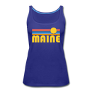 Maine Women’s Tank Top - Retro Sunrise Women’s Maine Tank Top - royal blue