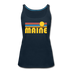 Maine Women’s Tank Top - Retro Sunrise Women’s Maine Tank Top - deep navy