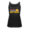 Lake Tahoe, California Women’s Tank Top - Retro Sunrise Women’s Lake Tahoe Tank Top - black