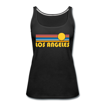 Los Angeles, California Women’s Tank Top - Retro Sunrise Women’s Los Angeles Tank Top - black
