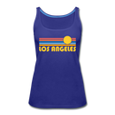 Los Angeles, California Women’s Tank Top - Retro Sunrise Women’s Los Angeles Tank Top - royal blue