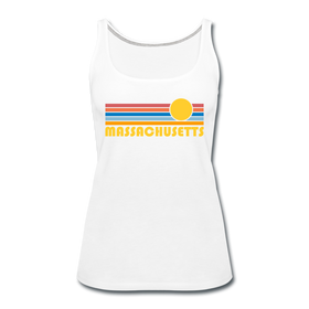 Massachusetts Women’s Tank Top - Retro Sunrise Women’s Massachusetts Tank Top - white