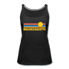 Massachusetts Women’s Tank Top - Retro Sunrise Women’s Massachusetts Tank Top - black
