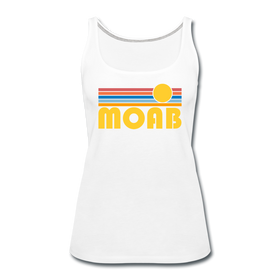 Moab, Utah Women’s Tank Top - Retro Sunrise Women’s Moab Tank Top - white