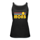 Moab, Utah Women’s Tank Top - Retro Sunrise Women’s Moab Tank Top - black