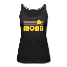 Moab, Utah Women’s Tank Top - Retro Sunrise Women’s Moab Tank Top - black