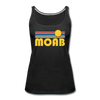 Moab, Utah Women’s Tank Top - Retro Sunrise Women’s Moab Tank Top - black