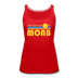 Moab, Utah Women’s Tank Top - Retro Sunrise Women’s Moab Tank Top - red