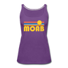 Moab, Utah Women’s Tank Top - Retro Sunrise Women’s Moab Tank Top - purple