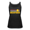 Montana Women’s Tank Top - Retro Sunrise Women’s Montana Tank Top - black