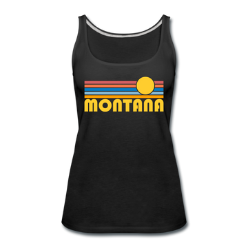 Montana Women’s Tank Top - Retro Sunrise Women’s Montana Tank Top - black