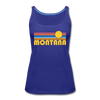 Montana Women’s Tank Top - Retro Sunrise Women’s Montana Tank Top - royal blue