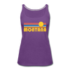 Montana Women’s Tank Top - Retro Sunrise Women’s Montana Tank Top - purple