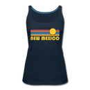 New Mexico Women’s Tank Top - Retro Sunrise Women’s New Mexico Tank Top - deep navy