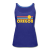 Oregon Women’s Tank Top - Retro Sunrise Women’s Oregon Tank Top - royal blue
