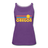 Oregon Women’s Tank Top - Retro Sunrise Women’s Oregon Tank Top - purple