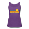 Sanibel Island, Florida Women’s Tank Top - Retro Sunrise Women’s Sanibel Island Tank Top - purple