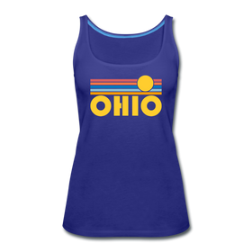 Ohio Women’s Tank Top - Retro Sunrise Women’s Ohio Tank Top - royal blue