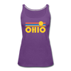 Ohio Women’s Tank Top - Retro Sunrise Women’s Ohio Tank Top - purple