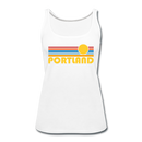 Portland, Oregon Women’s Tank Top - Retro Sunrise Women’s Portland Tank Top - white