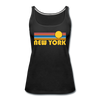 New York, New York Women’s Tank Top - Retro Sunrise Women’s New York Tank Top - black