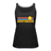 North Carolina Women’s Tank Top - Retro Sunrise Women’s North Carolina Tank Top - black