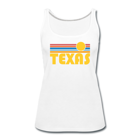 Texas Women’s Tank Top - Retro Sunrise Women’s Texas Tank Top - white