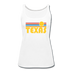 Texas Women’s Tank Top - Retro Sunrise Women’s Texas Tank Top - white