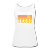 Texas Women’s Tank Top - Retro Sunrise Women’s Texas Tank Top - white